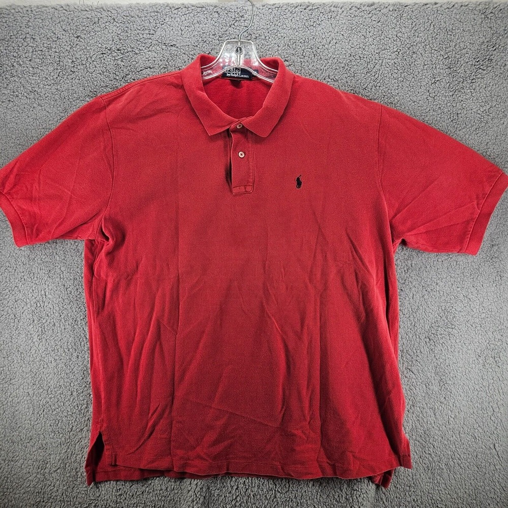 Polo Ralph Lauren Short Sleeve Polo Men's Size XXL 2XL Red
